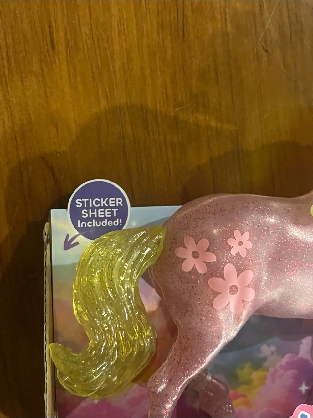 Breyer Paddock Pal Toy Horse Petal glitter new